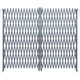 Steel folding security gate, double type